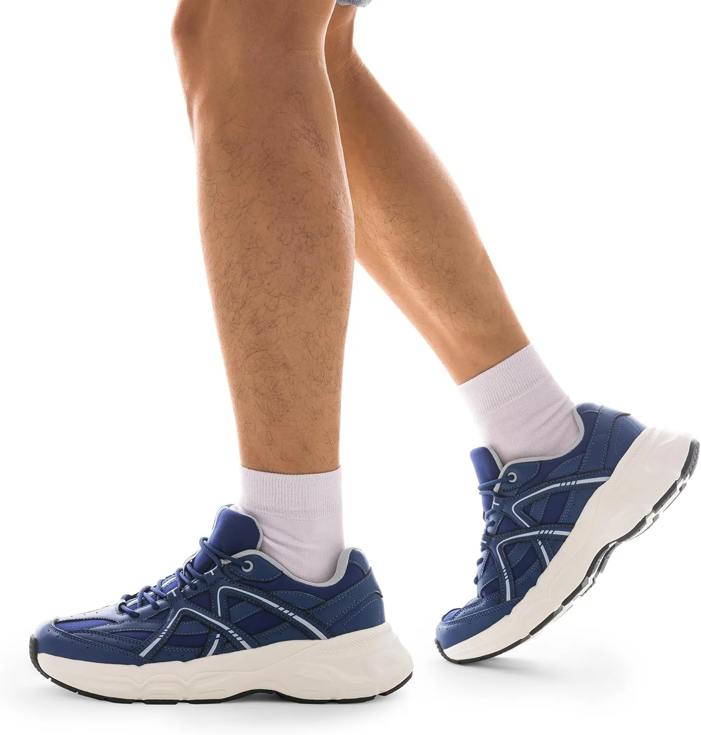DREAM PAIRS Men's Retro Fashion Sneakers Cam Classic Y2K Chunky Comfortable Casual Lifestyle Walking Tennis Shoes