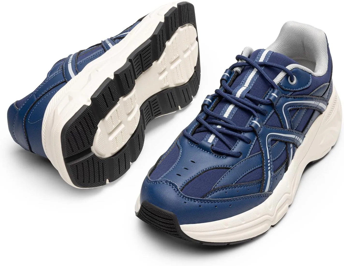 DREAM PAIRS Men's Retro Fashion Sneakers Cam Classic Y2K Chunky Comfortable Casual Lifestyle Walking Tennis Shoes