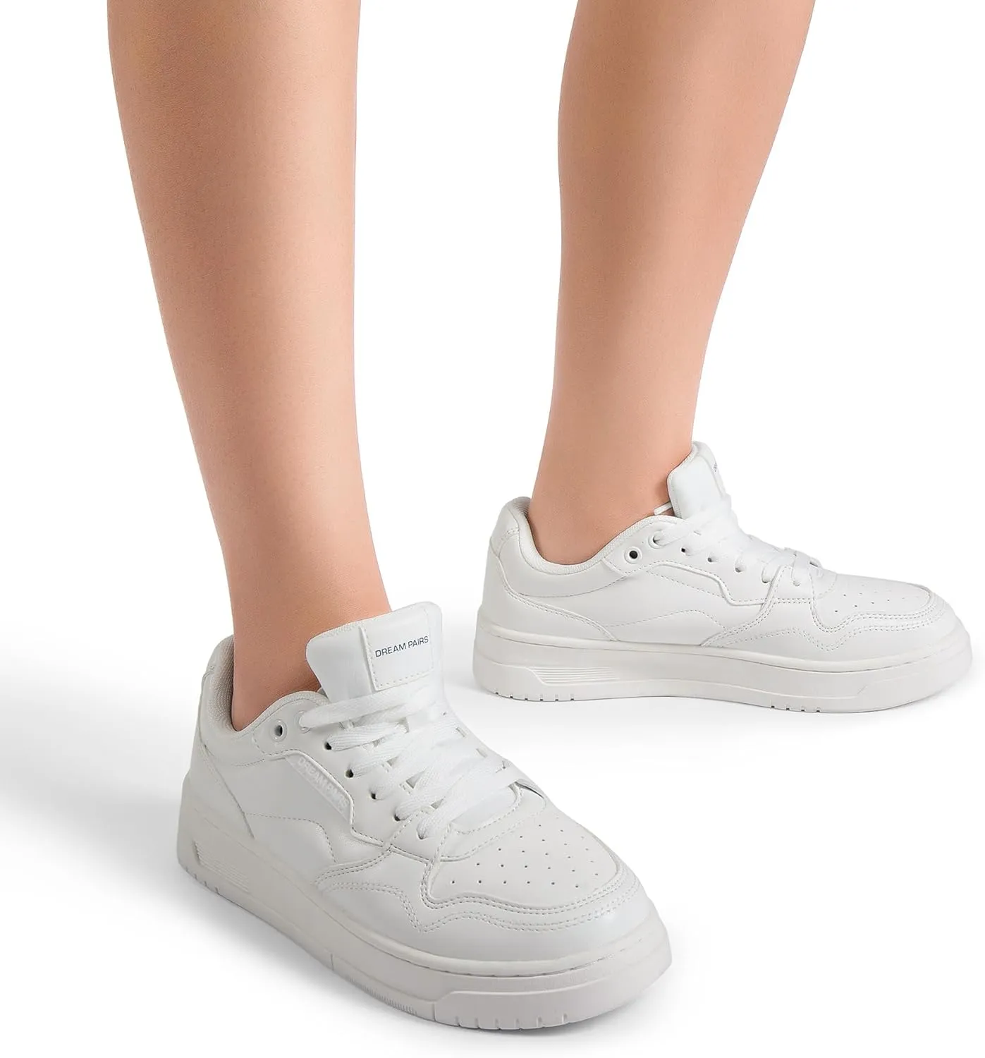 DREAM PAIRS Women's Fashion Walking Skateboard Court Sneakers Comfortable Low-Top Lace-Up Non-Slip Retro Vintage Casual Classic Athletic Shoes