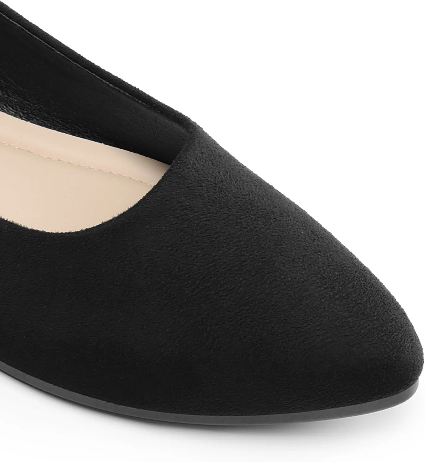 DREAM PAIRS Women’s Flats Comfortable Slip On Business Work Office Casual Suede Ballet Flats Pointed Toe Dress Shoes