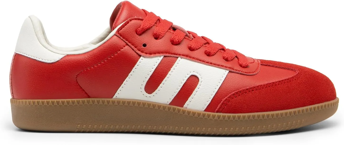 DREAM PAIRS Women's Tennis Sneakers Walking Nia Flat Low-Top Casual Lace-Up Comfortable Fashion Sneakers Shoes.