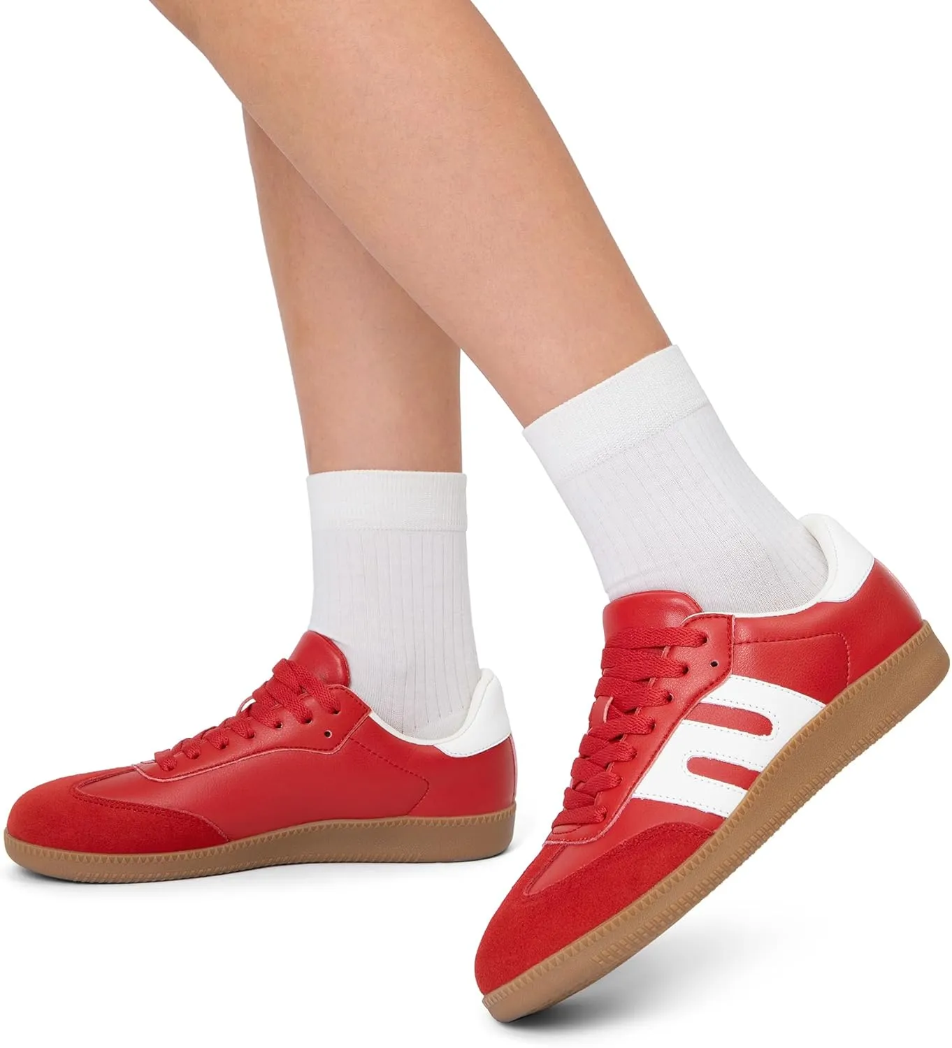 DREAM PAIRS Women's Tennis Sneakers Walking Nia Flat Low-Top Casual Lace-Up Comfortable Fashion Sneakers Shoes.