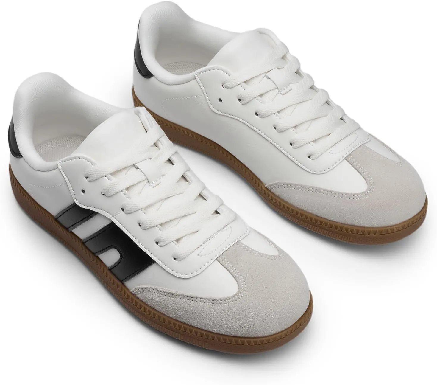DREAM PAIRS Women's Tennis Sneakers Walking Nia Flat Low-Top Casual Lace-Up Comfortable Fashion Sneakers Shoes.