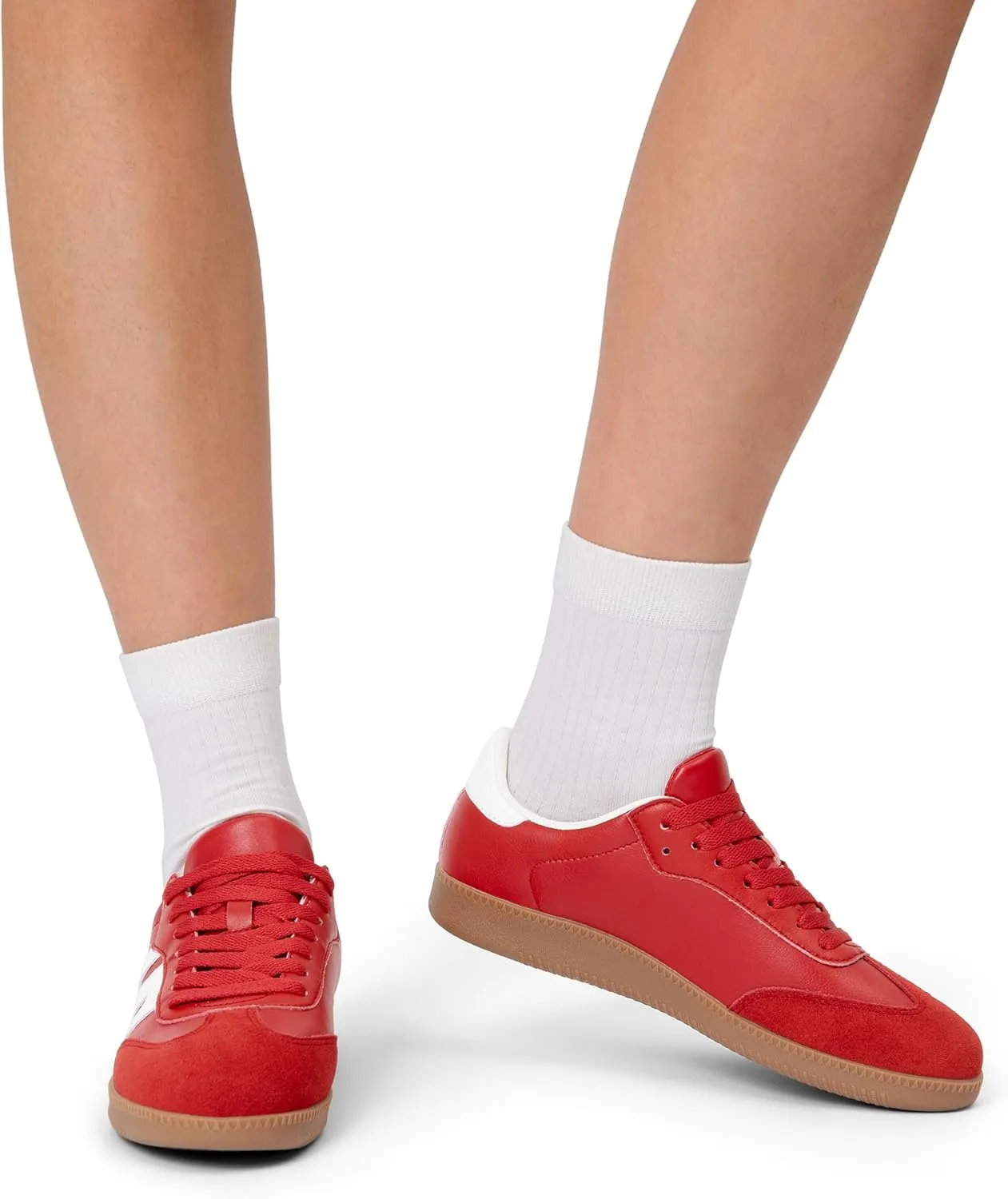 DREAM PAIRS Women's Tennis Sneakers Walking Nia Flat Low-Top Casual Lace-Up Comfortable Fashion Sneakers Shoes.