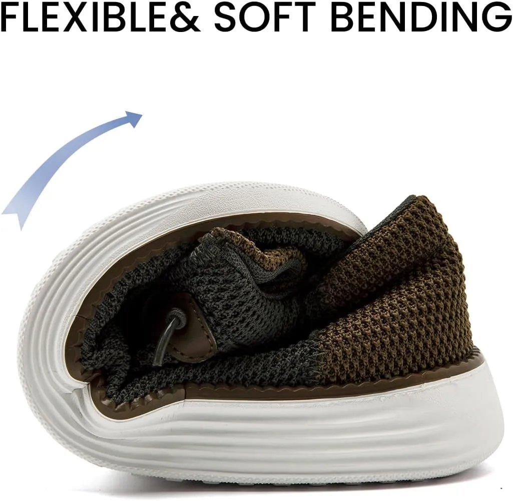 EGMPDA Mens Slip on Loafers Boat Shoes Non Slip Walking Sports Shoes Driving Shoes Casual Office Shoes Gym Lightweight Comfortable Shoes
