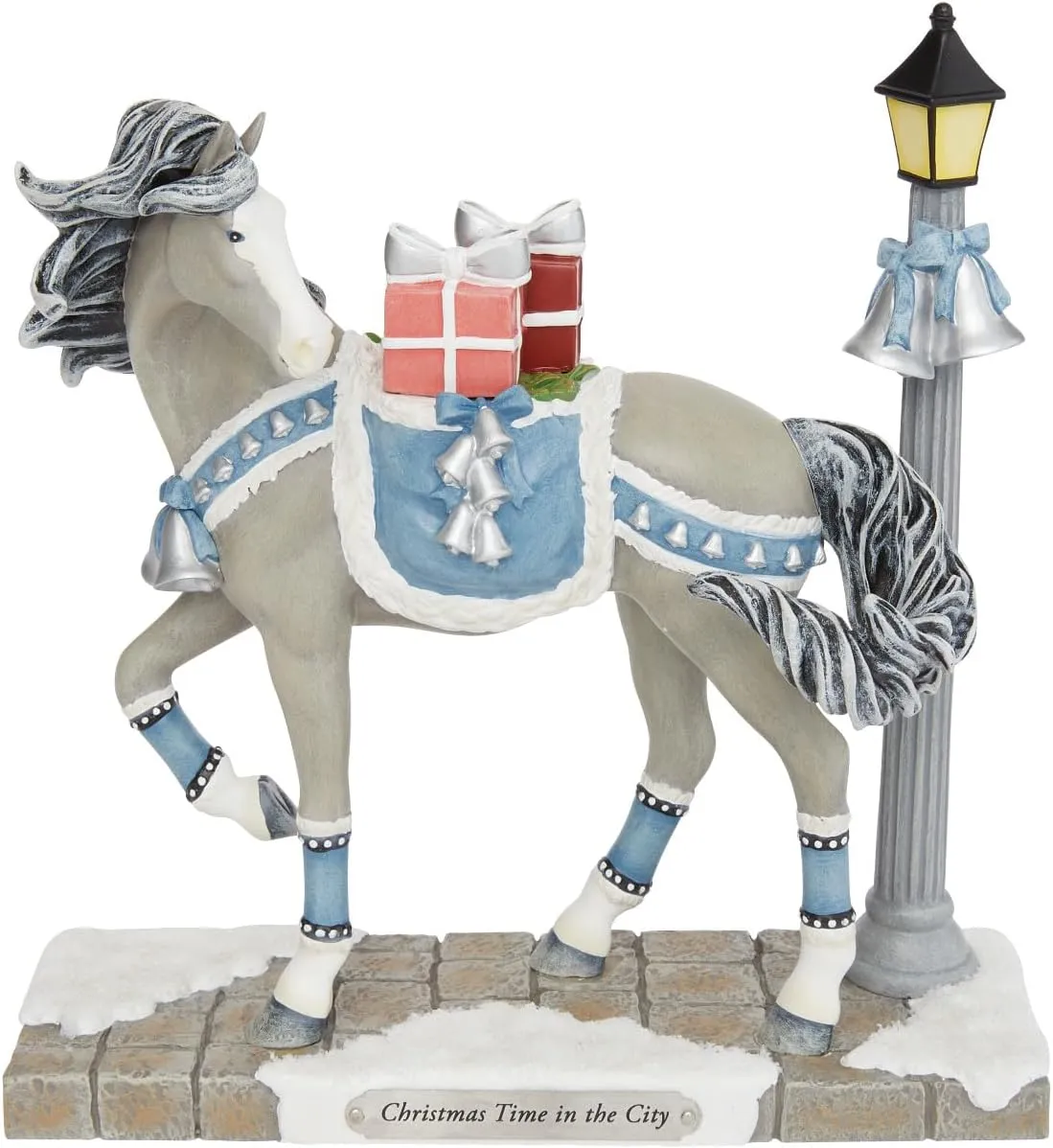 Enesco The Trail of Painted Ponies Christmas Time in The City Figurine, 8 Inch, Multicolor