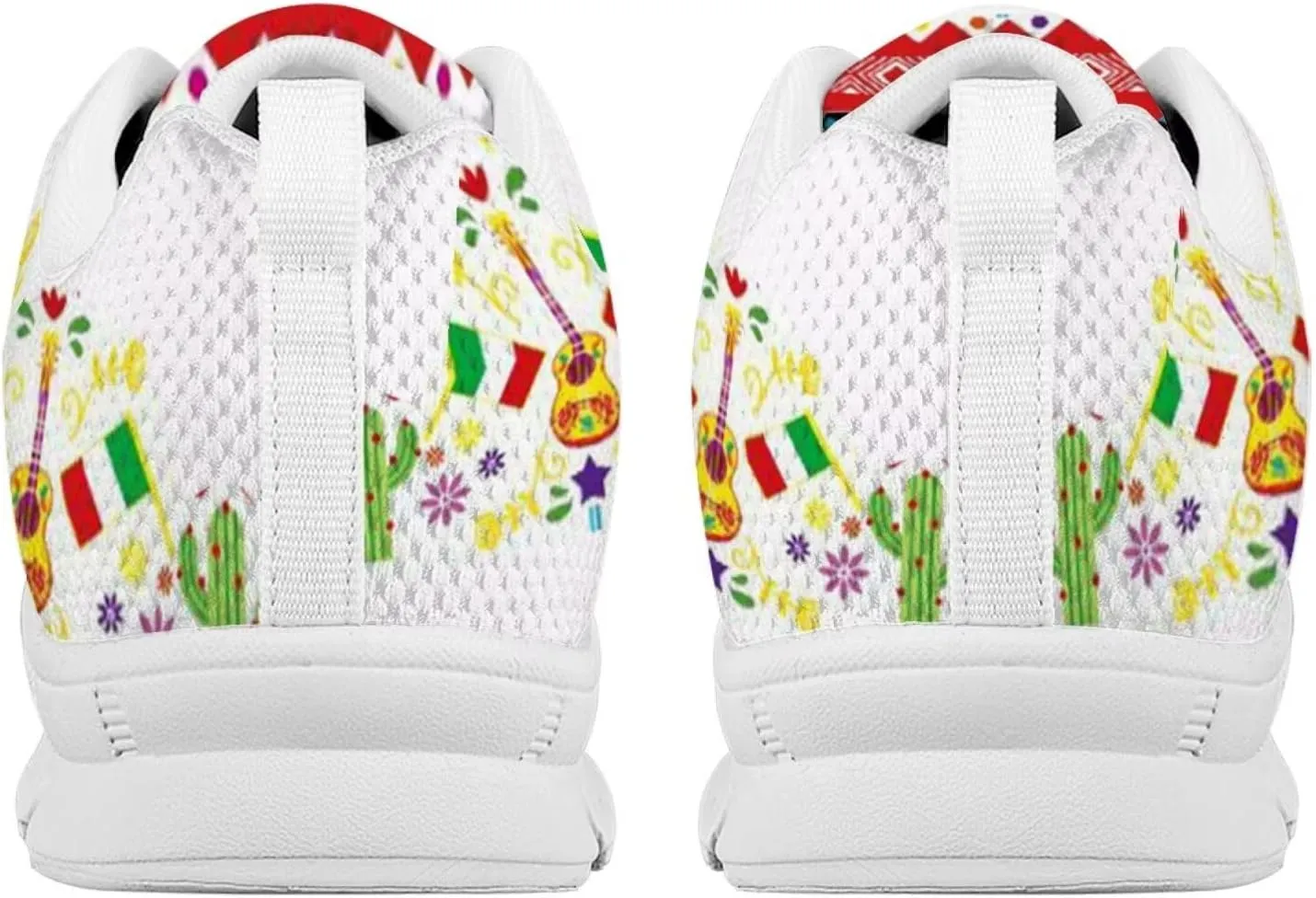Forchrinse Mexico Splash Ink Sneakers Unisex National Walking Tennis Shoes for Women Men Festival Sneakers Lightweight