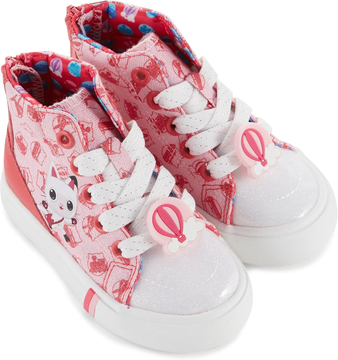 Gabby's Dollhouse Charmers: High-Top Girls Sneakers - Stylish Kid Shoes for Little Fashionistas!
