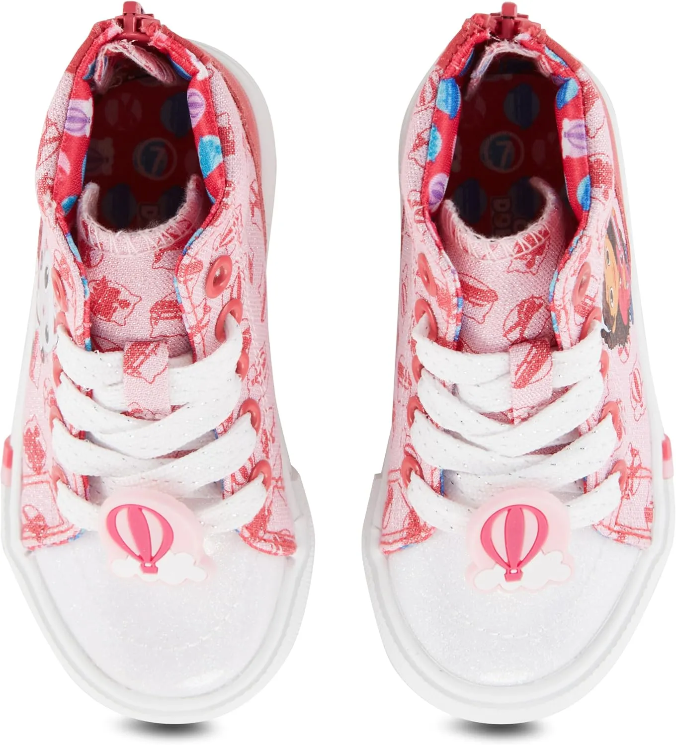 Gabby's Dollhouse Charmers: High-Top Girls Sneakers - Stylish Kid Shoes for Little Fashionistas!