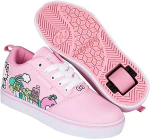 HEELYS Girls Hello Kitty Pro 20 (Little Big Kid/Adult) Wheeled Heel Shoe, Pink/White, 7