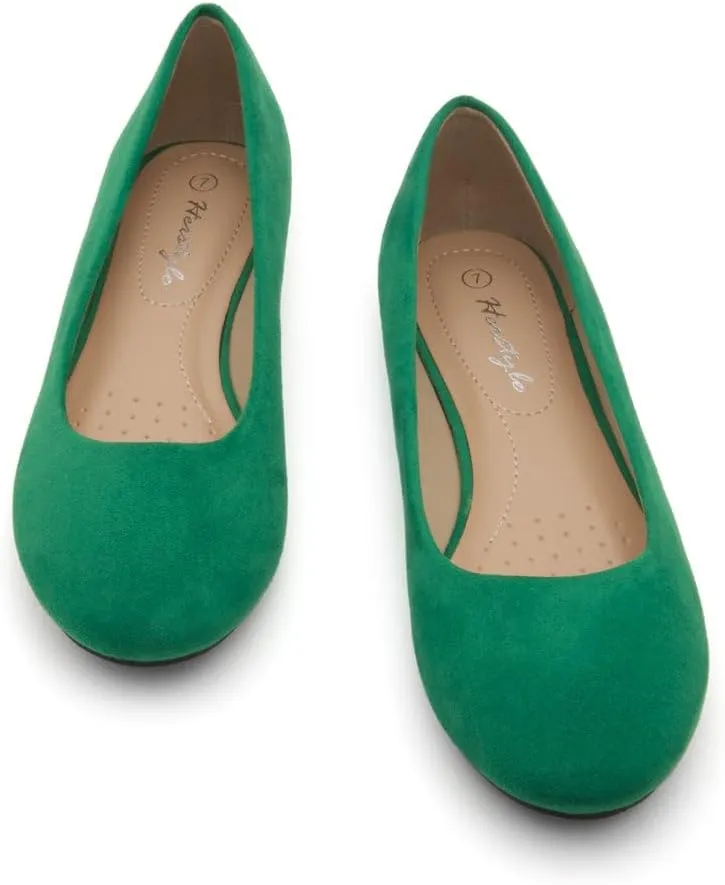 Herstyle Ever Memory Women's Ballet Flats Dressy Flat Shoes Almond Toe Ballerina Comfortable Slip-On Casual Flats for Daily Wear Work Office and Party