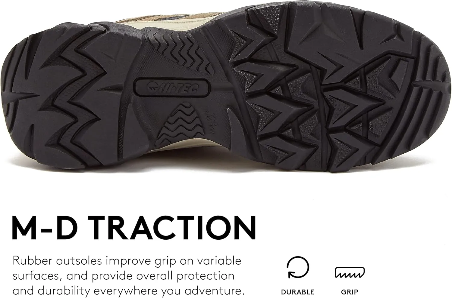 HI-TEC Ravus Mid Hiking Boots for Women, Lightweight Breathable Outdoor Trekking Shoes