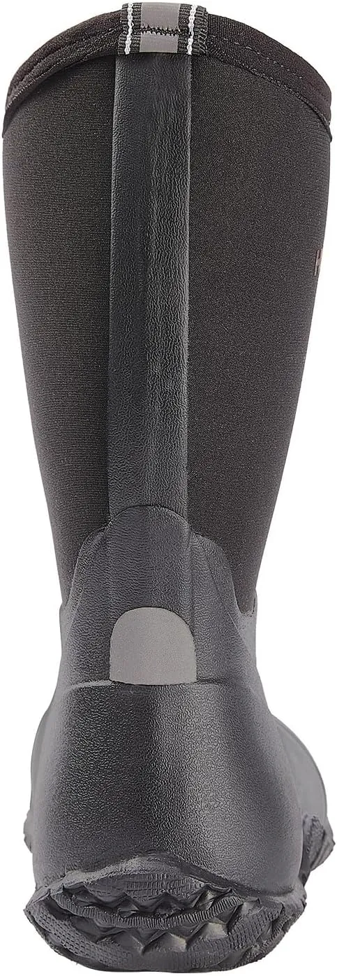 HISEA Kids Rain Boots Waterproof Neoprene Rubber Mud Boots Youth Rainboots Mid Calf Rain Shoes for Toddlers Kid Children Boys & Girls