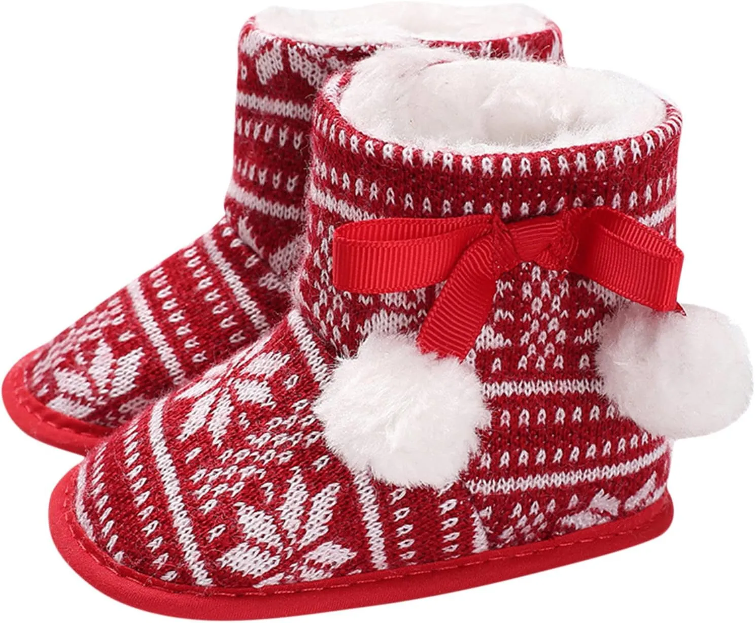 Hot High Tops Christmas Snowflake Print Shoe Baby Girls Boys Soft Booties Warm Snow Boots Infant Toddler Warming Shoes Baby Girl Sneakers 24 Months