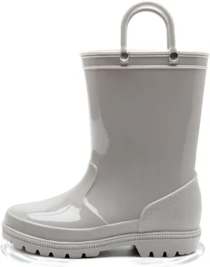 HugRain Toddler Kids Lightweight Adorable Rain Boots