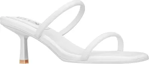 ILLUDE Women's Mules Square Toe Two Strap Low Heeled Sandals