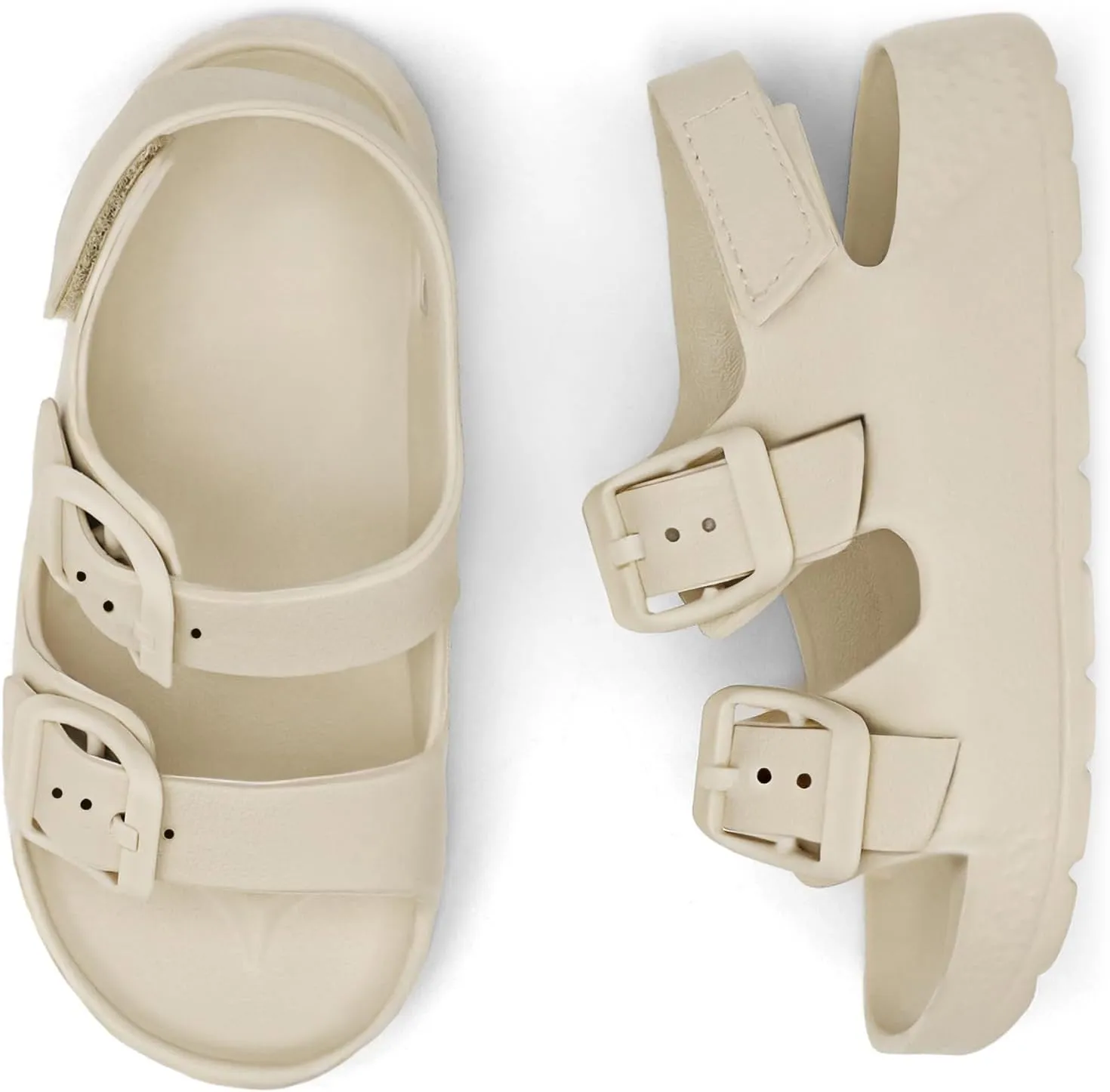 INMINPIN Toddler Boys Girls Buckle Sandals Comfort Open Toe Sandal with Adjustable Back Strap