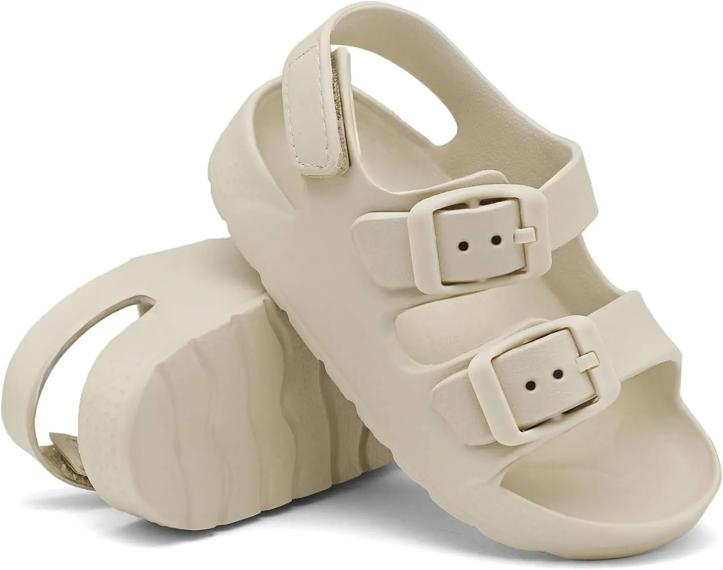 INMINPIN Toddler Boys Girls Buckle Sandals Comfort Open Toe Sandal with Adjustable Back Strap
