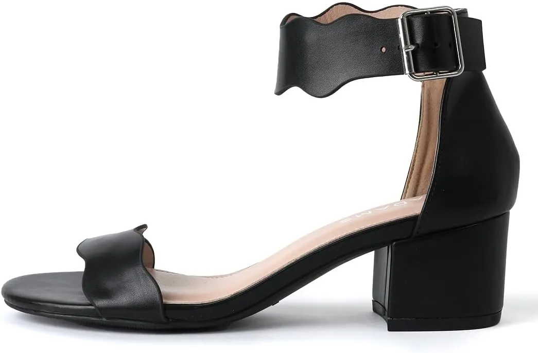 J. Adams Mimi Ankle Strap Kitten Heel Sandal