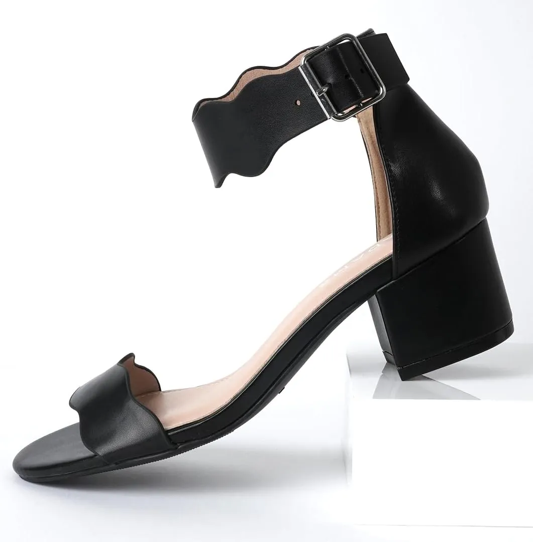 J. Adams Mimi Ankle Strap Kitten Heel Sandal
