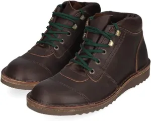 JIM GREEN Men's African Ranger Boots Lace-Up Water Resistant Full Grain Leather Work or Hiking Boot