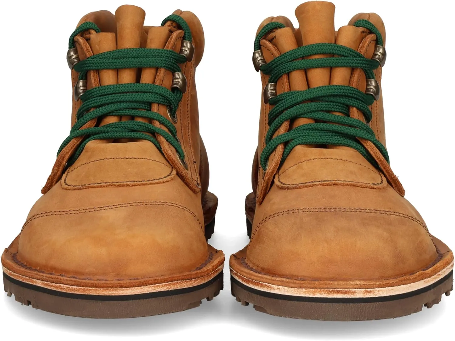 JIM GREEN Men's Barefoot African Ranger Boots Lace-Up Water Resistant Full Grain Leather Work or Hiking Boot