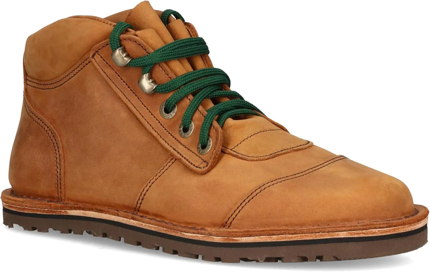 JIM GREEN Men's Barefoot African Ranger Boots Lace-Up Water Resistant Full Grain Leather Work or Hiking Boot