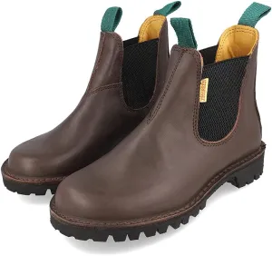 Jim Green Mens Stockman Slip On Boots Water Resistant Full Grain Leather Work or Dress Boot