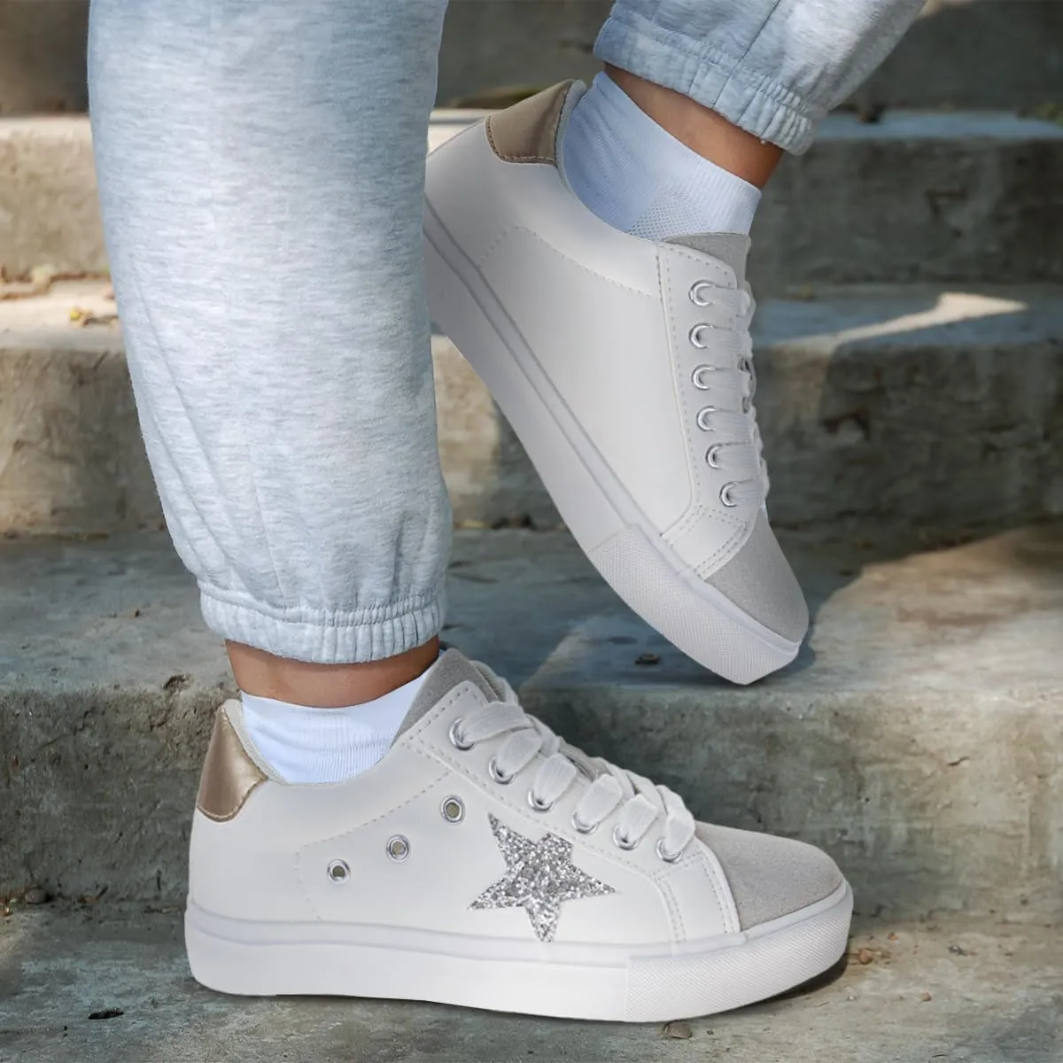 Josmo Fashion Casual Sneakers for Women - Adult Lightweight Breathable Shoes