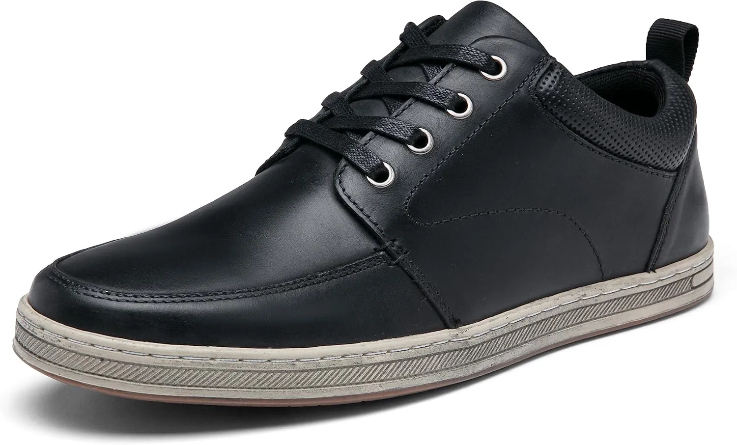 Jousen Men's Leather Fashion Sneakers Retro Dress Business Casual Shoes for Men