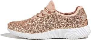 K KIP WOK Fashion Glitter Sneakers for Womens Silp On Running Shoes Lightweigt Tennis Walking Sneakers