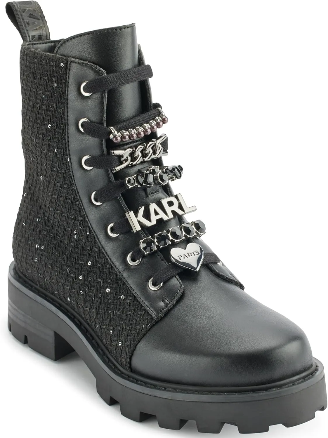 KARL LAGERFELD womens Everyday Cold Weather Mela - Combat Boot