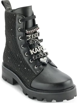 KARL LAGERFELD womens Everyday Cold Weather Mela - Combat Boot