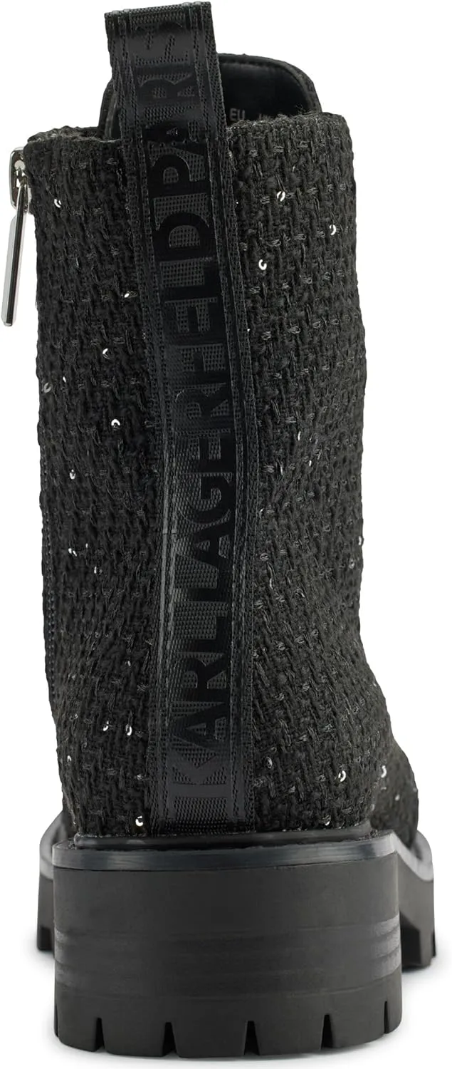 KARL LAGERFELD womens Everyday Cold Weather Mela - Combat Boot