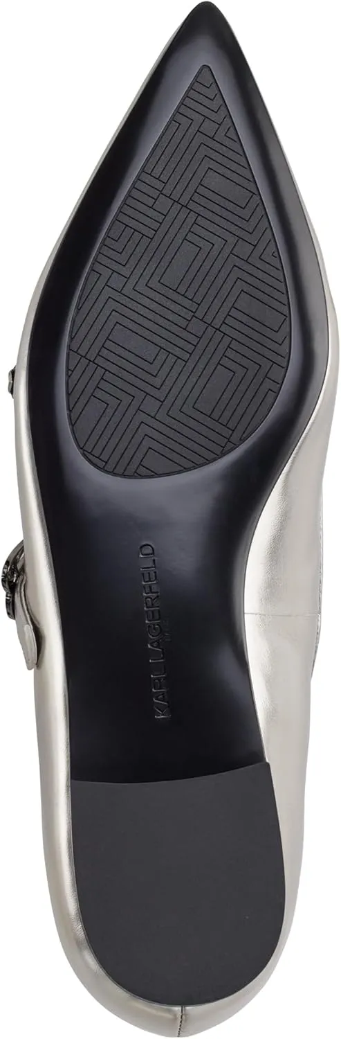 KARL LAGERFELD Women's Veyda Everyday Mary Jane Flat