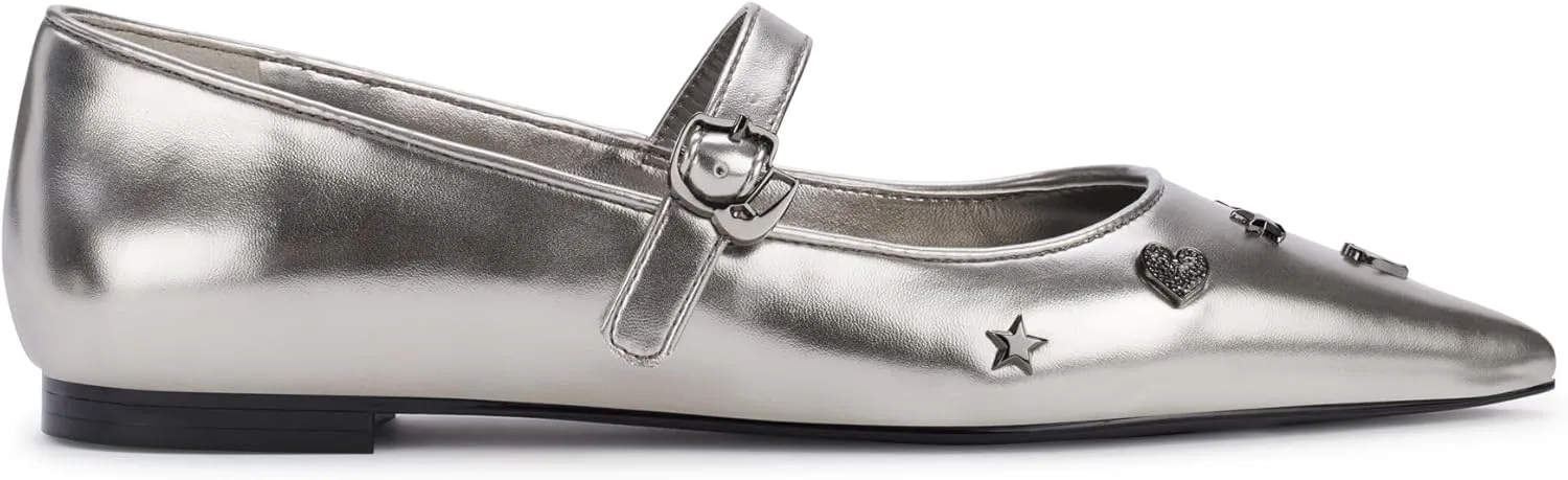 KARL LAGERFELD Women's Veyda Everyday Mary Jane Flat