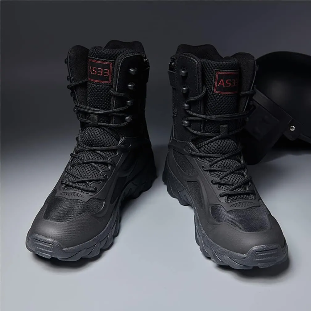 Kervaky Men's Military Tactical Boots Lightweight work boots for men tactical boots breathable jungle Desert Combat Boots
