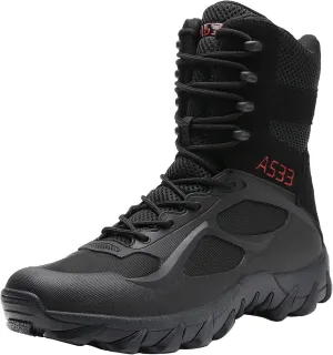 Kervaky Men's Military Tactical Boots Lightweight work boots for men tactical boots breathable jungle Desert Combat Boots