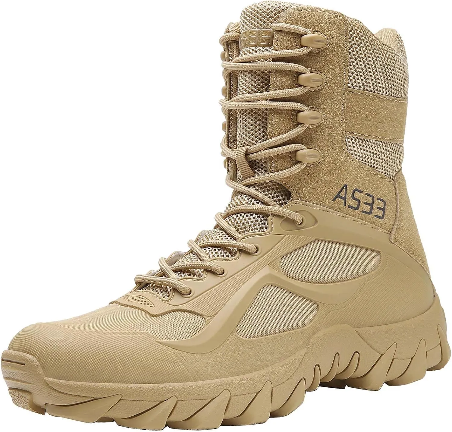 Kervaky Men's Military Tactical Boots Lightweight work boots for men tactical boots breathable jungle Desert Combat Boots