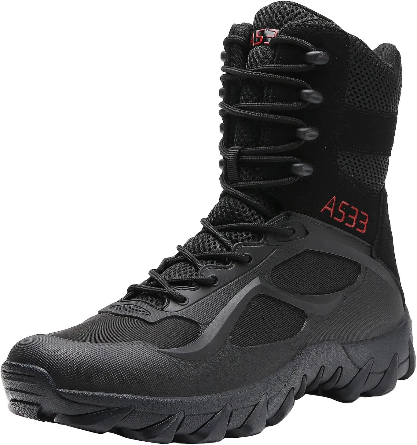 Kervaky Men's Military Tactical Boots Lightweight work boots for men tactical boots breathable jungle Desert Combat Boots