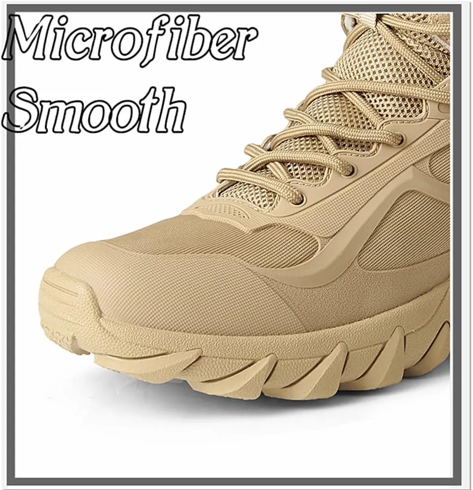 Kervaky Men's Military Tactical Boots Lightweight work boots for men tactical boots breathable jungle Desert Combat Boots