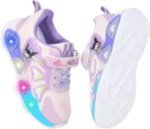 Kid's Glitter Running Cartoon Sneaker Sparkly Glowing Shiny Bling Princess Shoes School Athletic Walking Shoes for Girls