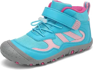 Kids Hiking Boots Boys Girls Outdoor Ankle Boots Anti Collision Hiking Shoes for Toddler/Little Kid/Big Kid