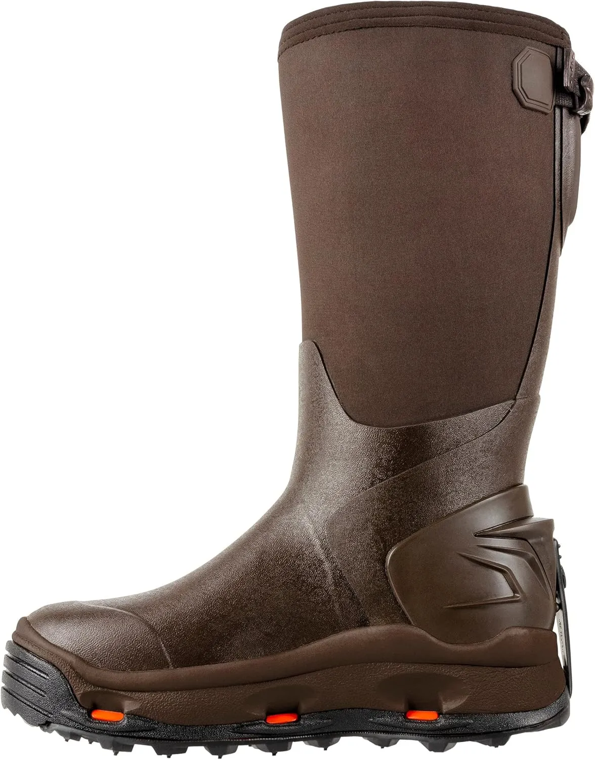 Korkers Men's Neo Storm Rubber Boots - Inuslated and Waterproof Multi-Season Mud Boots - Includes Interchangeable All Terrain Sole
