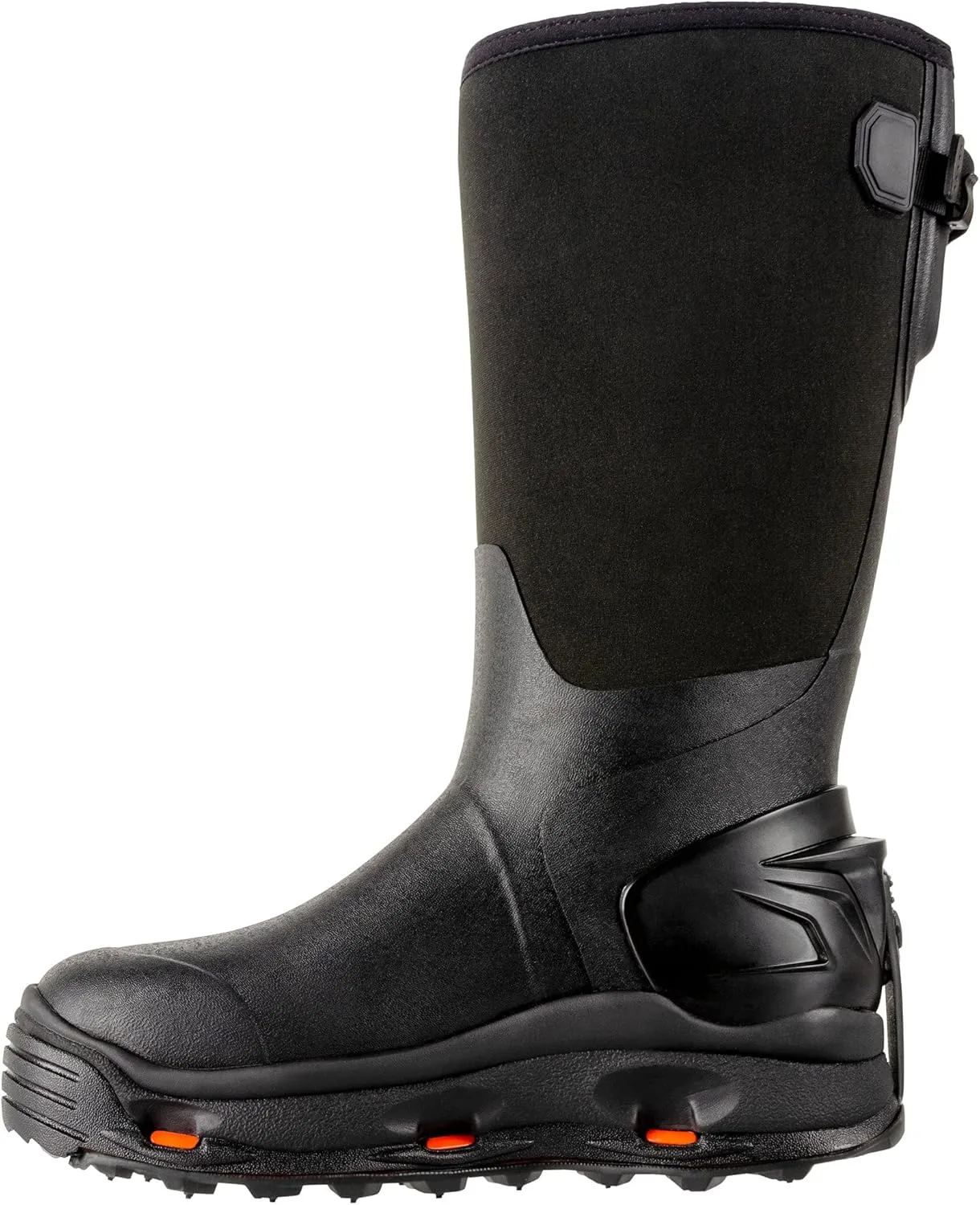 Korkers Men's Neo Storm Rubber Boots - Inuslated and Waterproof Multi-Season Mud Boots - Includes Interchangeable All Terrain Sole