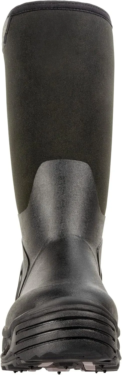 Korkers Men's Neo Storm Rubber Boots - Inuslated and Waterproof Multi-Season Mud Boots - Includes Interchangeable All Terrain Sole