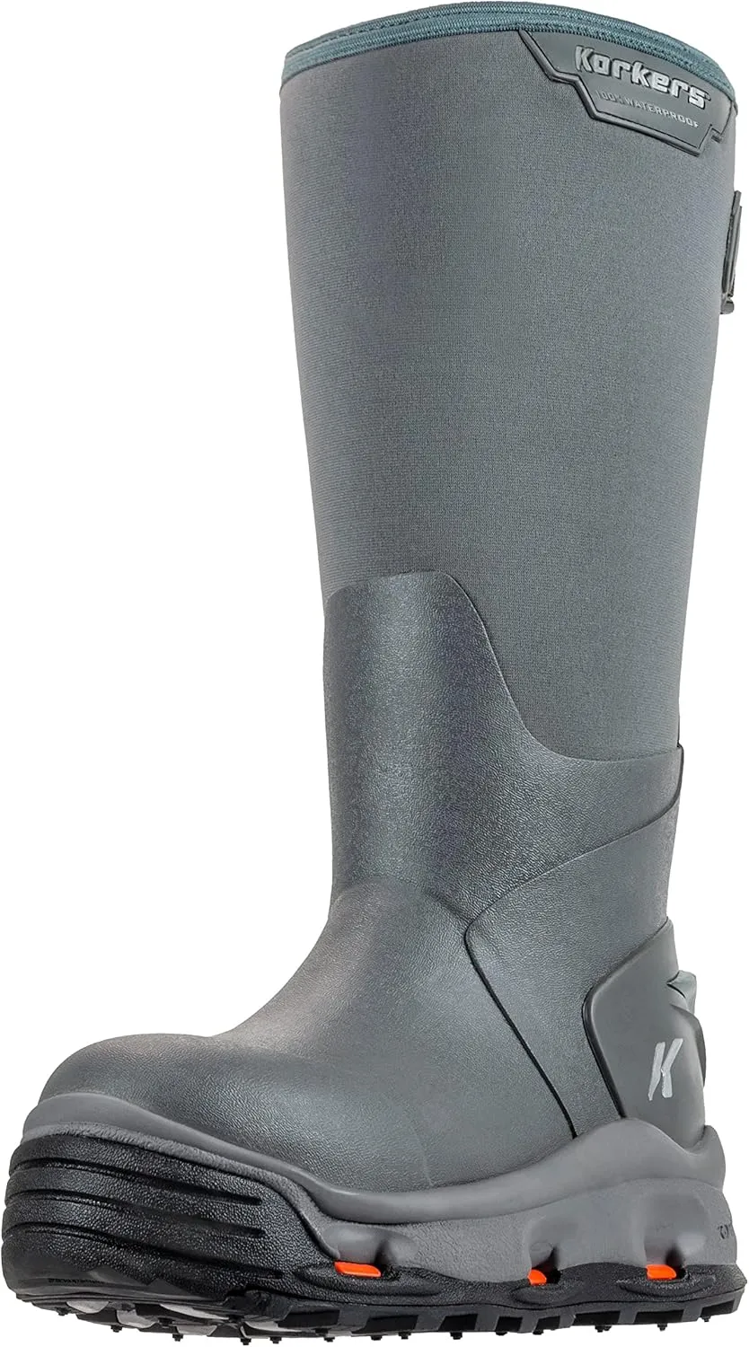 Korkers Women's Neo Arctic Rubber Boots - Inuslated and Waterproof for the Extreme Cold - Includes Interchangeable All Terrain Sole