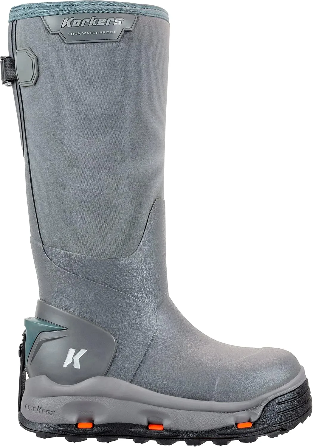 Korkers Women's Neo Arctic Rubber Boots - Inuslated and Waterproof for the Extreme Cold - Includes Interchangeable All Terrain Sole