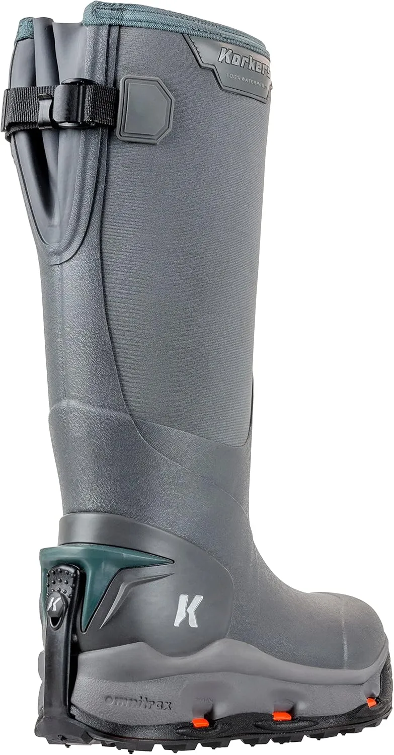 Korkers Women's Neo Arctic Rubber Boots - Inuslated and Waterproof for the Extreme Cold - Includes Interchangeable All Terrain Sole