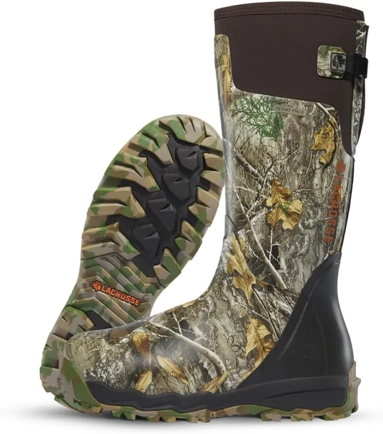 LaCrosse Alphaburly Pro 18" Hunting Boots for Men Featuring Waterproof Rubber, Adjustable Gusset, and EVA Footbed
